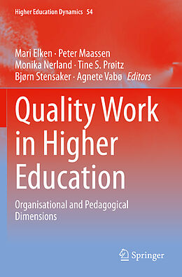 Couverture cartonnée Quality Work in Higher Education de 