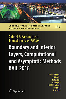 Livre Relié Boundary and Interior Layers, Computational and Asymptotic Methods BAIL 2018 de 