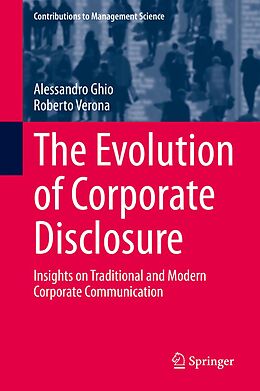 E-Book (pdf) The Evolution of Corporate Disclosure von Alessandro Ghio, Roberto Verona