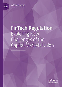 Livre Relié FinTech Regulation de Valerio Lemma