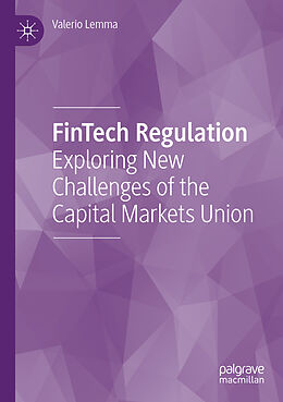 Couverture cartonnée FinTech Regulation de Valerio Lemma