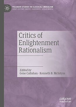 Livre Relié Critics of Enlightenment Rationalism de 