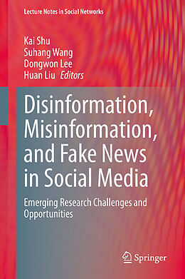 Fester Einband Disinformation, Misinformation, and Fake News in Social Media von 