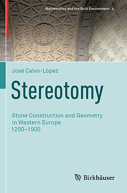 Couverture cartonnée Stereotomy de José Calvo-López