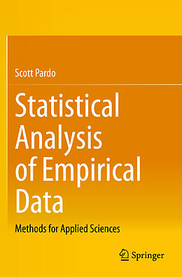 Couverture cartonnée Statistical Analysis of Empirical Data de Scott Pardo