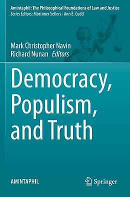 Couverture cartonnée Democracy, Populism, and Truth de 