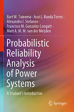 Couverture cartonnée Probabilistic Reliability Analysis of Power Systems de Bart W. Tuinema, José L. Rueda Torres, Mart A. M. M. van der Meijden