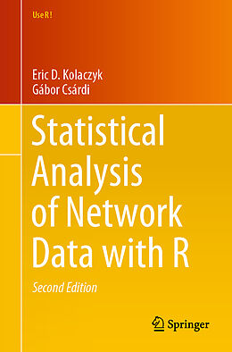 Couverture cartonnée Statistical Analysis of Network Data with R de Gábor Csárdi, Eric D. Kolaczyk