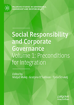 Kartonierter Einband Social Responsibility and Corporate Governance von 