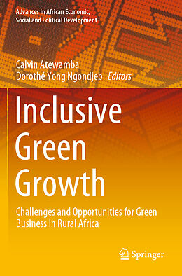 Couverture cartonnée Inclusive Green Growth de 