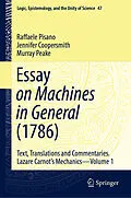 E-Book (pdf) Essay on Machines in General (1786) von Raffaele Pisano, Jennifer Coopersmith, Murray Peake