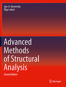 Couverture cartonnée Advanced Methods of Structural Analysis de Olga Lebed, Igor A. Karnovsky
