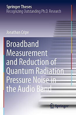 Kartonierter Einband Broadband Measurement and Reduction of Quantum Radiation Pressure Noise in the Audio Band von Jonathan Cripe