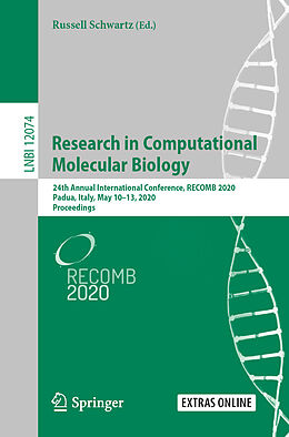 Kartonierter Einband Research in Computational Molecular Biology von 