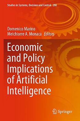 Couverture cartonnée Economic and Policy Implications of Artificial Intelligence de 