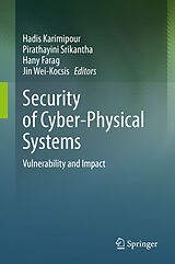 Livre Relié Security of Cyber-Physical Systems de 