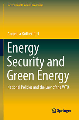 Couverture cartonnée Energy Security and Green Energy de Angelica Rutherford