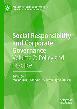 Kartonierter Einband Social Responsibility and Corporate Governance von 