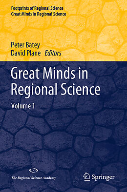 Couverture cartonnée Great Minds in Regional Science de 