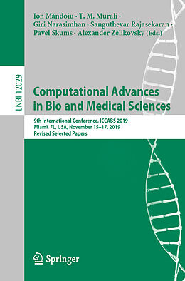 Kartonierter Einband Computational Advances in Bio and Medical Sciences von 