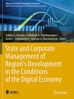 Couverture cartonnée State and Corporate Management of Region s Development in the Conditions of the Digital Economy de 