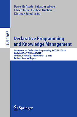 Kartonierter Einband Declarative Programming and Knowledge Management von 
