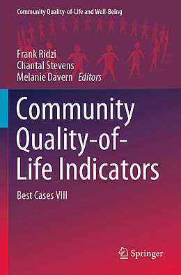 Couverture cartonnée Community Quality-of-Life Indicators de 