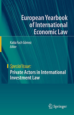 Livre Relié Private Actors in International Investment Law de 
