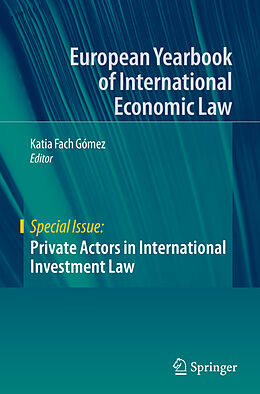Kartonierter Einband Private Actors in International Investment Law von 
