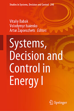 Livre Relié Systems, Decision and Control in Energy I de 