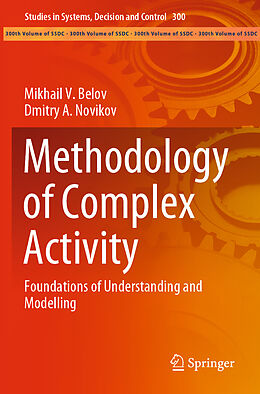 Couverture cartonnée Methodology of Complex Activity de Dmitry A. Novikov, Mikhail V. Belov