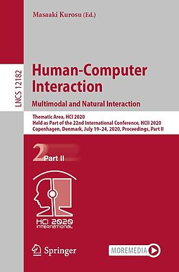 E-Book (pdf) Human-Computer Interaction. Multimodal and Natural Interaction von 
