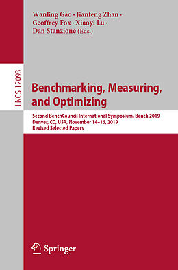 Kartonierter Einband Benchmarking, Measuring, and Optimizing von 