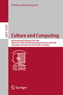 Kartonierter Einband Culture and Computing von 