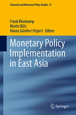 Livre Relié Monetary Policy Implementation in East Asia de 