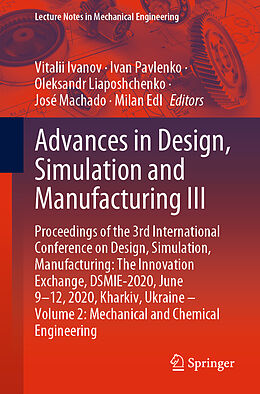 eBook (pdf) Advances in Design, Simulation and Manufacturing III de 