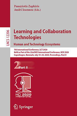Kartonierter Einband Learning and Collaboration Technologies. Human and Technology Ecosystems von 