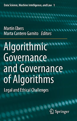 Couverture cartonnée Algorithmic Governance and Governance of Algorithms de 