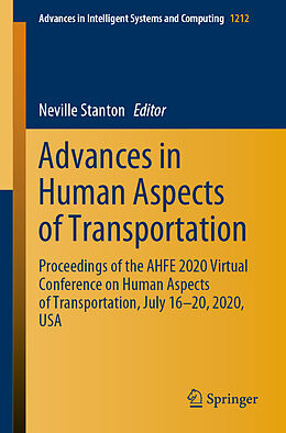 Kartonierter Einband Advances in Human Aspects of Transportation von 