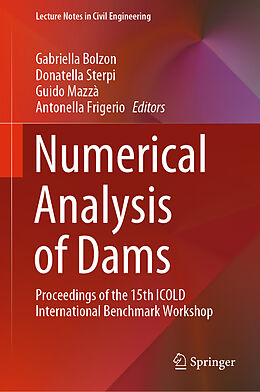 Livre Relié Numerical Analysis of Dams de 