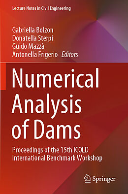 Couverture cartonnée Numerical Analysis of Dams de 
