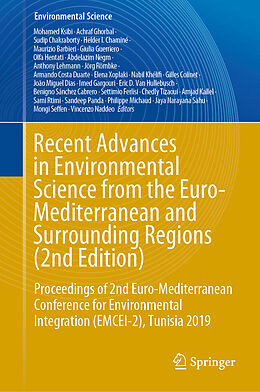 Livre Relié Recent Advances in Environmental Science from the Euro-Mediterranean and Surrounding Regions (2nd Edition) de 