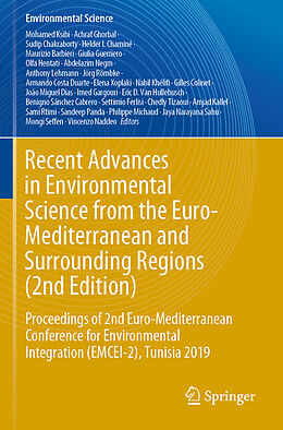 Couverture cartonnée Recent Advances in Environmental Science from the Euro-Mediterranean and Surrounding Regions (2nd Edition), 3 Teile de 