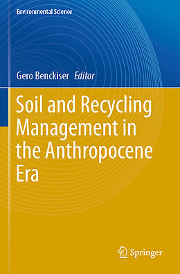 Couverture cartonnée Soil and Recycling Management in the Anthropocene Era de 