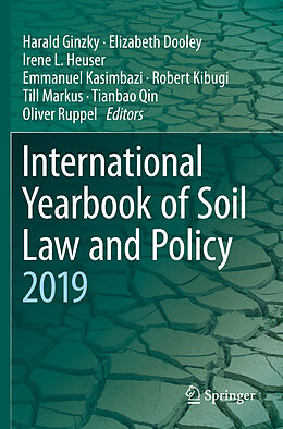 Couverture cartonnée International Yearbook of Soil Law and Policy 2019 de 