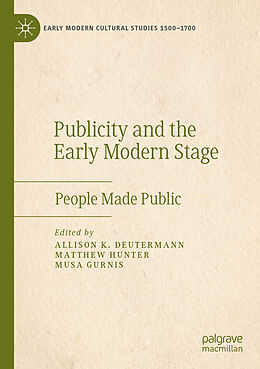 Couverture cartonnée Publicity and the Early Modern Stage de 