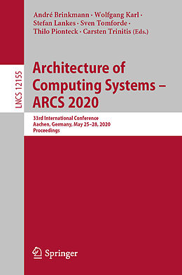 Couverture cartonnée Architecture of Computing Systems   ARCS 2020 de 