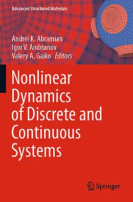 Kartonierter Einband Nonlinear Dynamics of Discrete and Continuous Systems von 