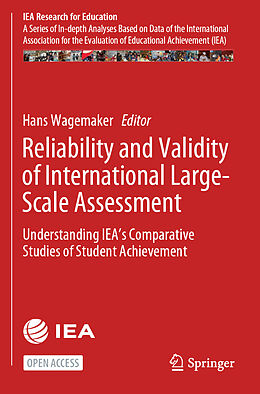 Couverture cartonnée Reliability and Validity of International Large-Scale Assessment de 