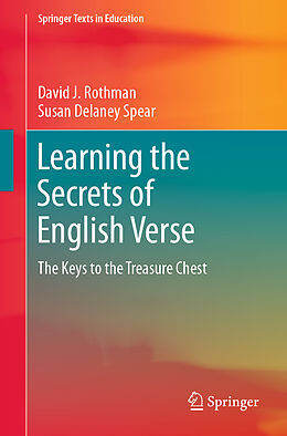 Couverture cartonnée Learning the Secrets of English Verse de Susan Delaney Spear, David J. Rothman